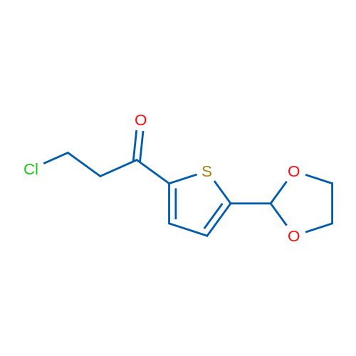 2-Chloroethyl 5-(1,3-dioxolan-2-yl)-2-thienyl ketone 1g