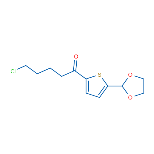 4-Chlorobutyl 5-(1,3-dioxolan-2-yl)-2-thienyl ketone 1g