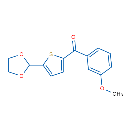 5-(1,3-Dioxolan-2-yl)-2-(3-methoxybenzoyl)thiophene 1g