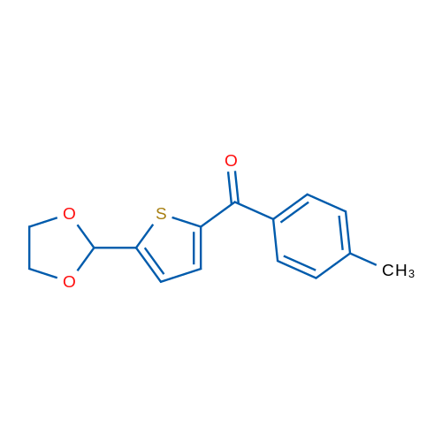 5-(1,3-Dioxolan-2-yl)-2-(4-methylbenzoyl)thiophene 1g