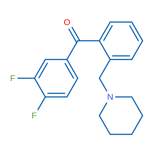 3',4'-Difluoro-2-piperidinomethyl benzophenone 1g
