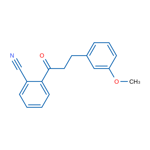 2'-Cyano-3-(3-methoxyphenyl)propiophenone 1g