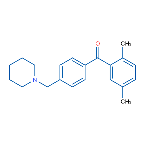 2,5-Dimethyl-4'-piperidinomethyl benzophenone 1g