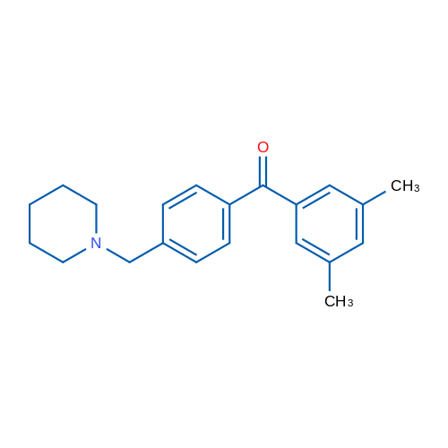3,5-Dimethyl-4'-piperidinomethyl benzophenone 1g