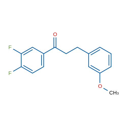 3',4'-Difluoro-3-(3-methoxyphenyl)propiophenone 1g