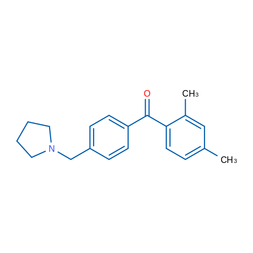 2,4-Dimethyl-4'-pyrrolidinomethyl benzophenone 1g