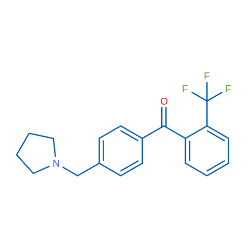4'-Pyrrolidinomethyl-2-trifluoromethylbenzophenone 1g