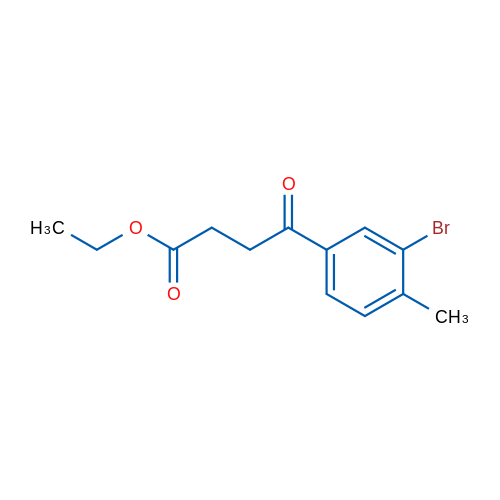 Ethyl 4-(3-bromo-4-methylphenyl)-4-oxobutyrate 1g