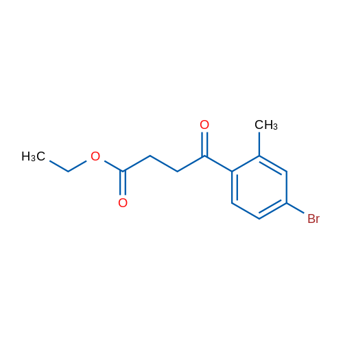 Ethyl 4-(4-bromo-2-methylphenyl)-4-oxobutyrate 1g