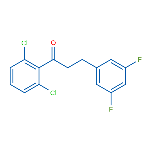 2',6'-Dichloro-3-(3,5-difluorophenyl)propiophenone 1g