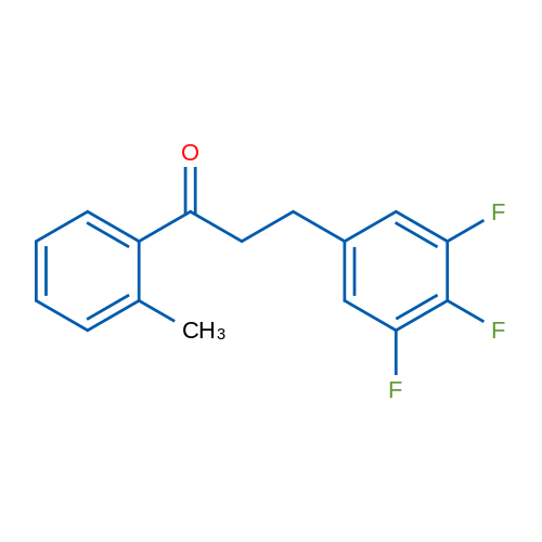 2'-Methyl-3-(3,4,5-trifluorophenyl)propiophenone 1g