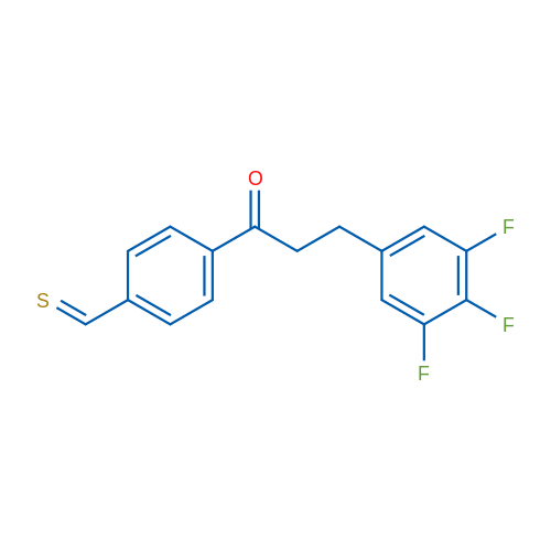 4'-Thiomethyl-3-(3,4,5-trifluorophenyl)propiophenone 1g