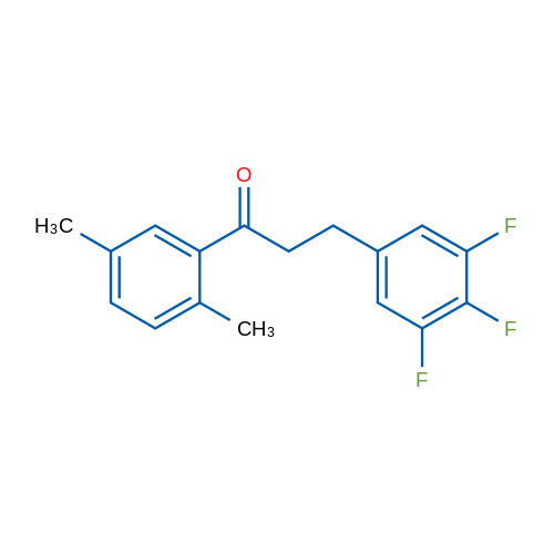 2',5'-Dimethyl-3-(3,4,5-trifluorophenyl)propiophenone 1g