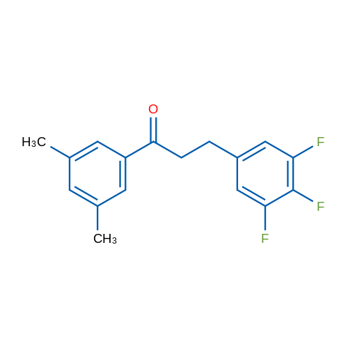 3',5'-Dimethyl-3-(3,4,5-trifluorophenyl)propiophenone 1g