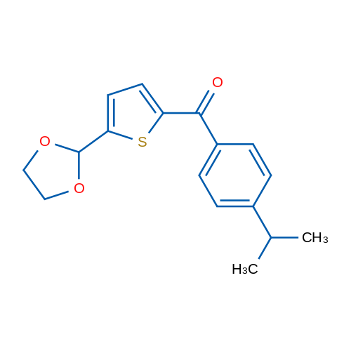 5-(1,3-Dioxolan-2-yl)-2-(4-isopropylbenzoyl)thiophene 1g