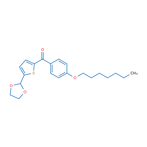 5-(1,3-Dioxolan-2-yl)-2-(4-heptyloxybenzoyl)thiophene 1g