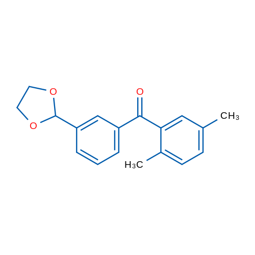 2,5-Dimethyl-3'-(1,3-dioxolan-2-yl)benzophenone 1g