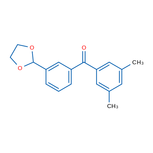 3,5-Dimethyl-3'-(1,3-dioxolan-2-yl)benzophenone 1g