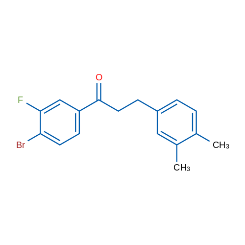 4'-Bromo-3-(3,4-dimethylphenyl)-3'-fluoropropiophenone 1g