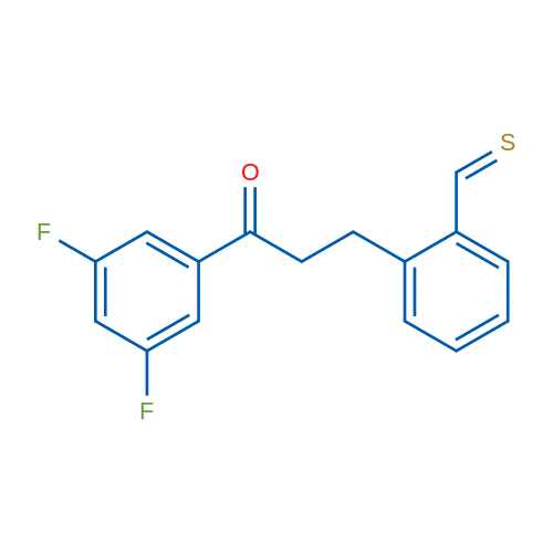 3',5'-Difluoro-3-(2-thiomethylphenyl)propiophenone 1g