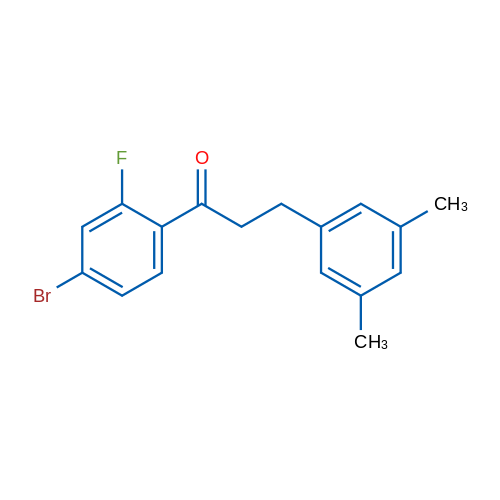 4'-Bromo-3-(3,5-dimethylphenyl)-2'-fluoropropiophenone 1g
