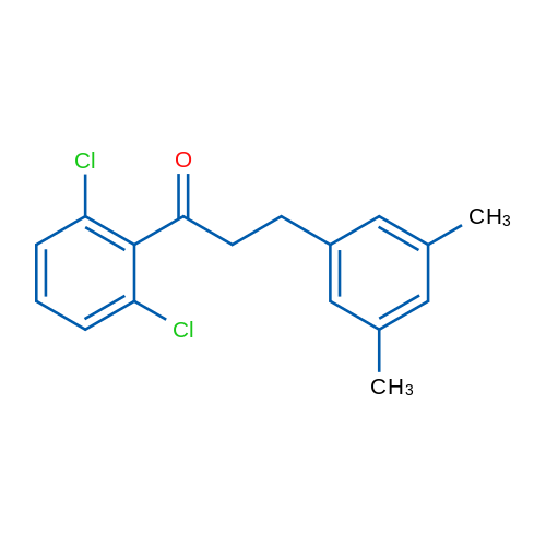 2',6'-Dichloro-3-(3,5-dimethylphenyl)propiophenone 1g