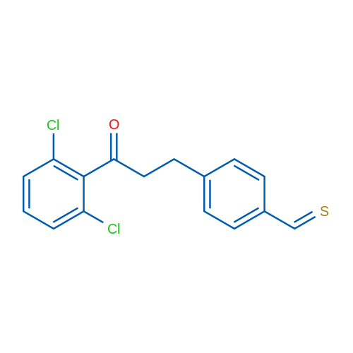 2',6'-Dichloro-3-(4-thiomethylphenyl)propiophenone 1g