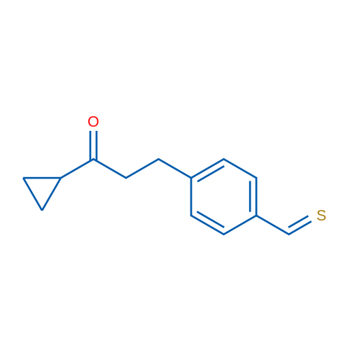 Cyclopropyl 2-(4-thiomethylphenyl)ethyl ketone 1g