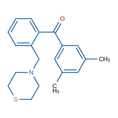 3,5-Dimethyl-2'-thiomorpholinomethyl benzophenone 1g