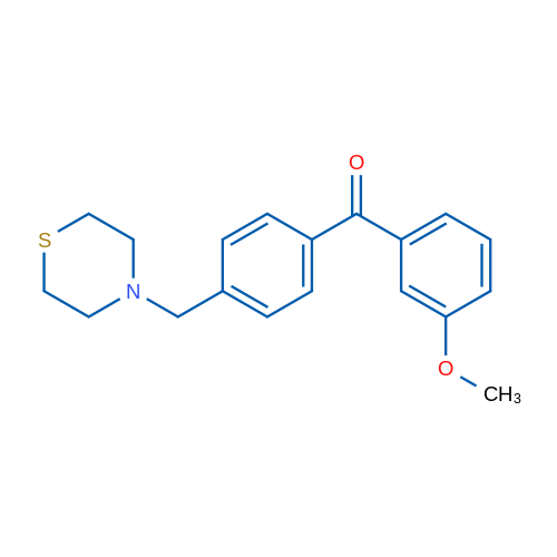 3-Methoxy-4'-thiomorpholinomethyl benzophenone 1g