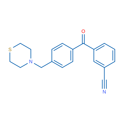 3-Cyano-4'-thiomorpholinomethyl benzophenone 1g