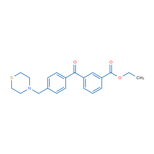 3-Carboethoxy-4'-thiomorpholinomethyl benzophenone 1g