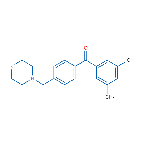 3,5-Dimethyl-4'-thiomorpholinomethyl benzophenone 1g