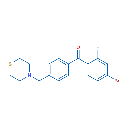 4-Bromo-2-fluoro-4'-thiomorpholinomethyl benzophenone 1g