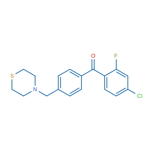 4-Chloro-2-fluoro-4'-thiomorpholinomethyl benzophenone 1g