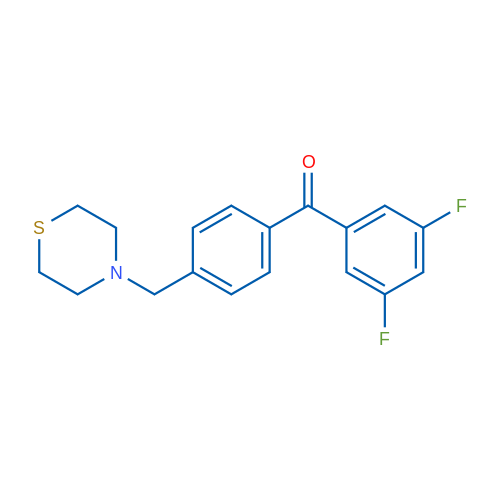 3,5-Difluoro-4'-thiomorpholinomethyl benzophenone 1g