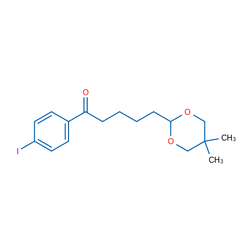 5-(5,5-Dimethyl-1,3-dioxan-2-yl)-4'-iodovalerophenone 1g