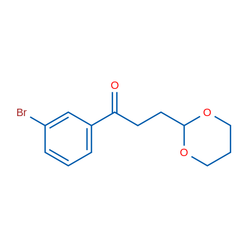 3'-Bromo-3-(1,3-dioxan-2-yl)propiophenone 1g