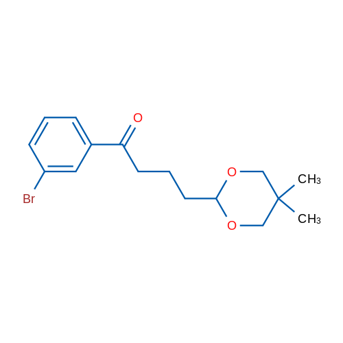 3'-bromo-4-(5,5-dimethyl-1,3-dioxan-2-yl)butyrophenone 1g