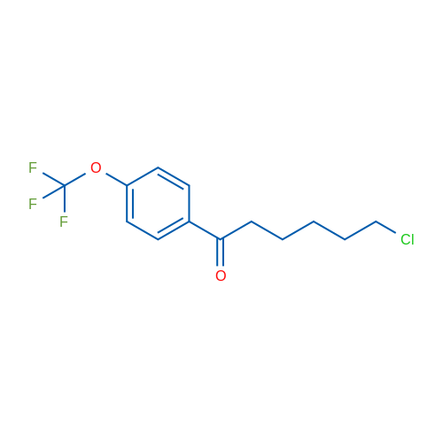 6-Chloro-1-oxo-1-(4-trifluoromethoxyphenyl)hexane 1g