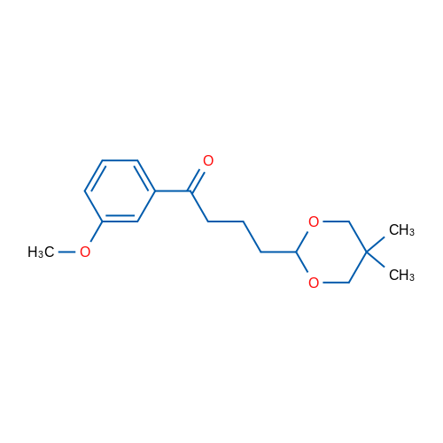 4-(5,5-Dimethyl-1,3-dioxan-2-yl)-3'-methoxybutyrophenone 1g