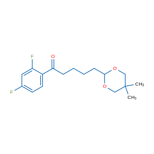 2',4'-Difluoro-5-(5,5-dimethyl-1,3-dioxan-2-yl)valerophenone 1g