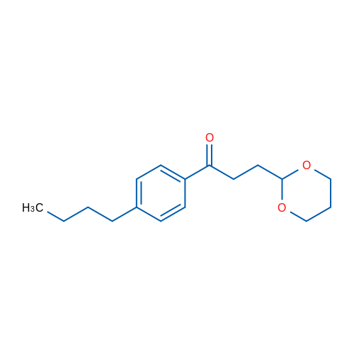 4'-n-Butyl-3-(1,3-dioxan-2-yl)propiophenone 1g