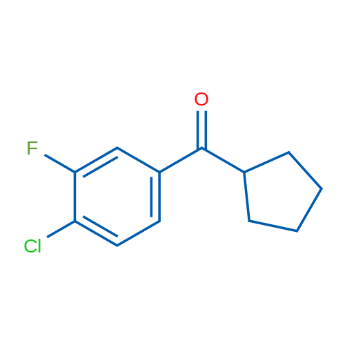 4-Chloro-3-fluorophenyl cyclopentyl ketone 1g