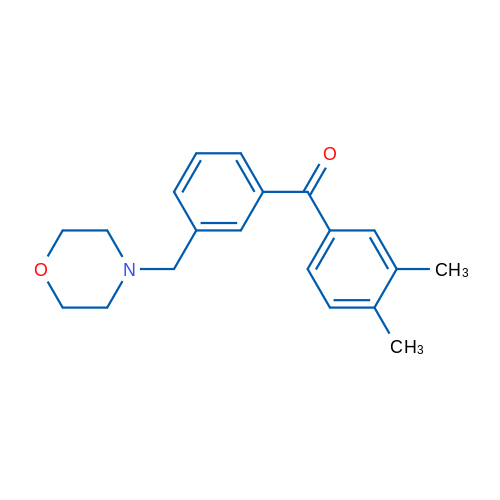 3,4-Dimethyl-3'-morpholinomethyl benzophenone 1g