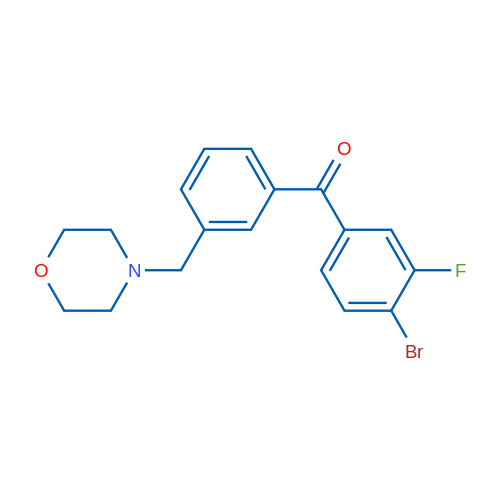 4-Bromo-3-fluoro-3'-morpholinomethyl benzophenone 1g