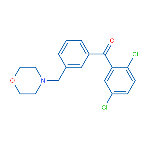 2,5-Dichloro-3'-morpholinomethyl benzophenone 1g