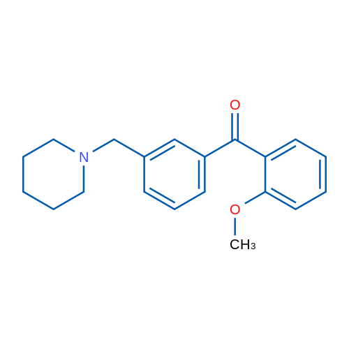 2-Methoxy-3'-piperidinomethyl benzophenone 1g