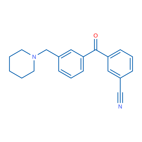 3-Cyano-3'-piperidinomethyl benzophenone 1g