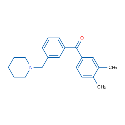 3,4-Dimethyl-3'-piperidinomethyl benzophenone 1g